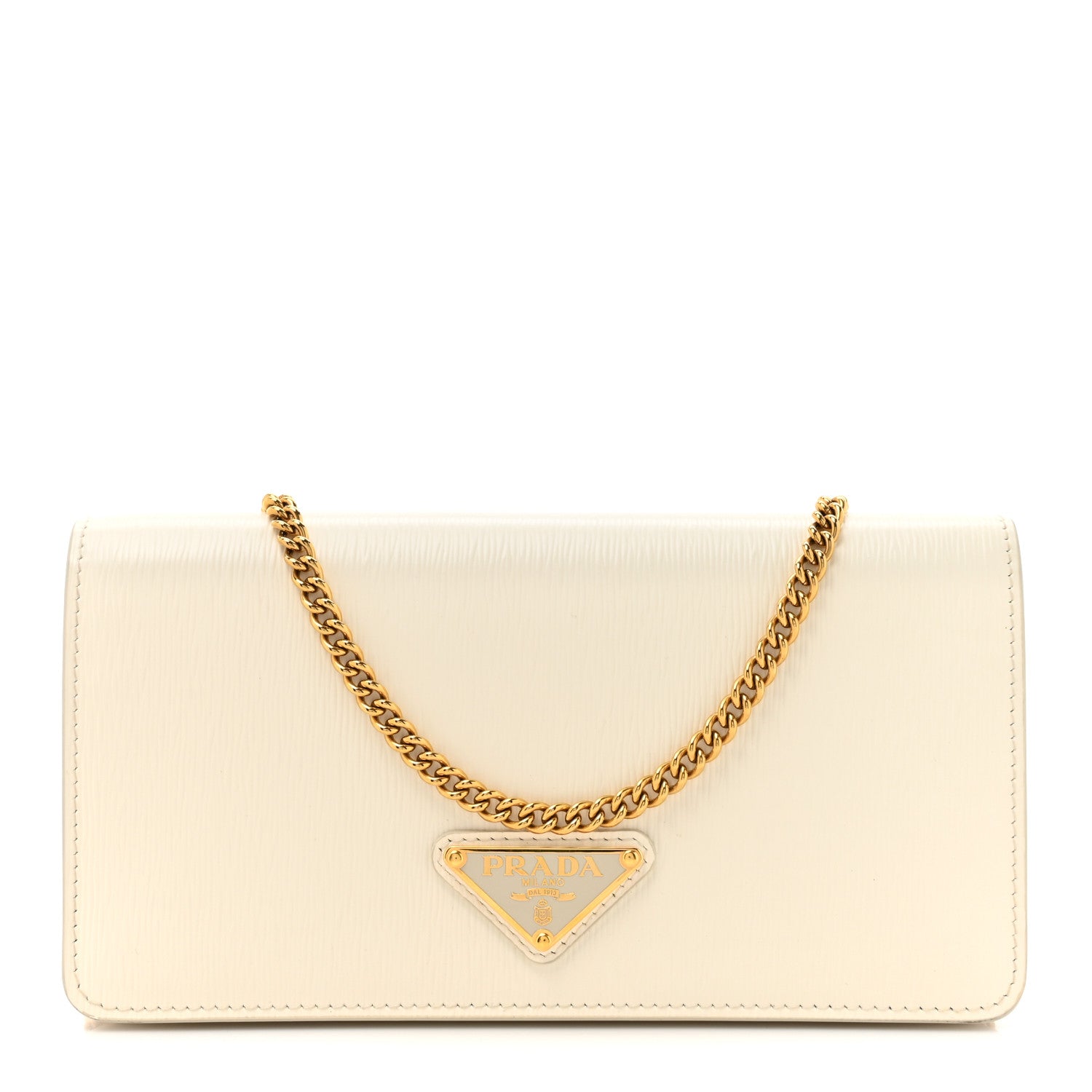 Prada Vitello Move Triangle Logo Miniborse White 1 of 15
