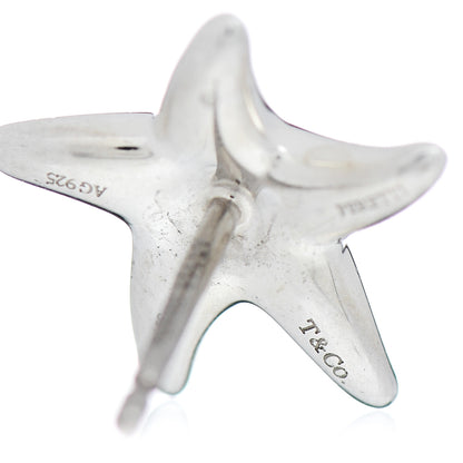 Tiffany Sterling Silver 12mm Elsa Peretti Starfish Earrings 4 of 4