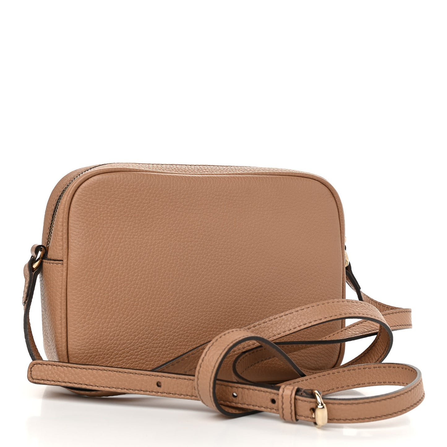 Pebbled Calfskin Small Soho Disco Bag Camelia