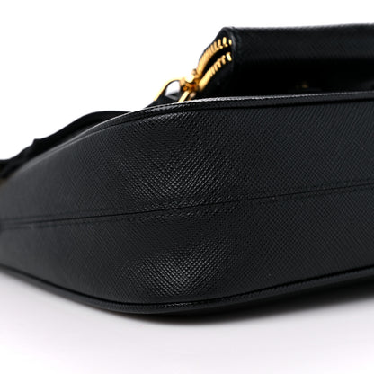 Prada Saffiano Lux Re-Edition 2005 Shoulder Bag Black 7 of 8