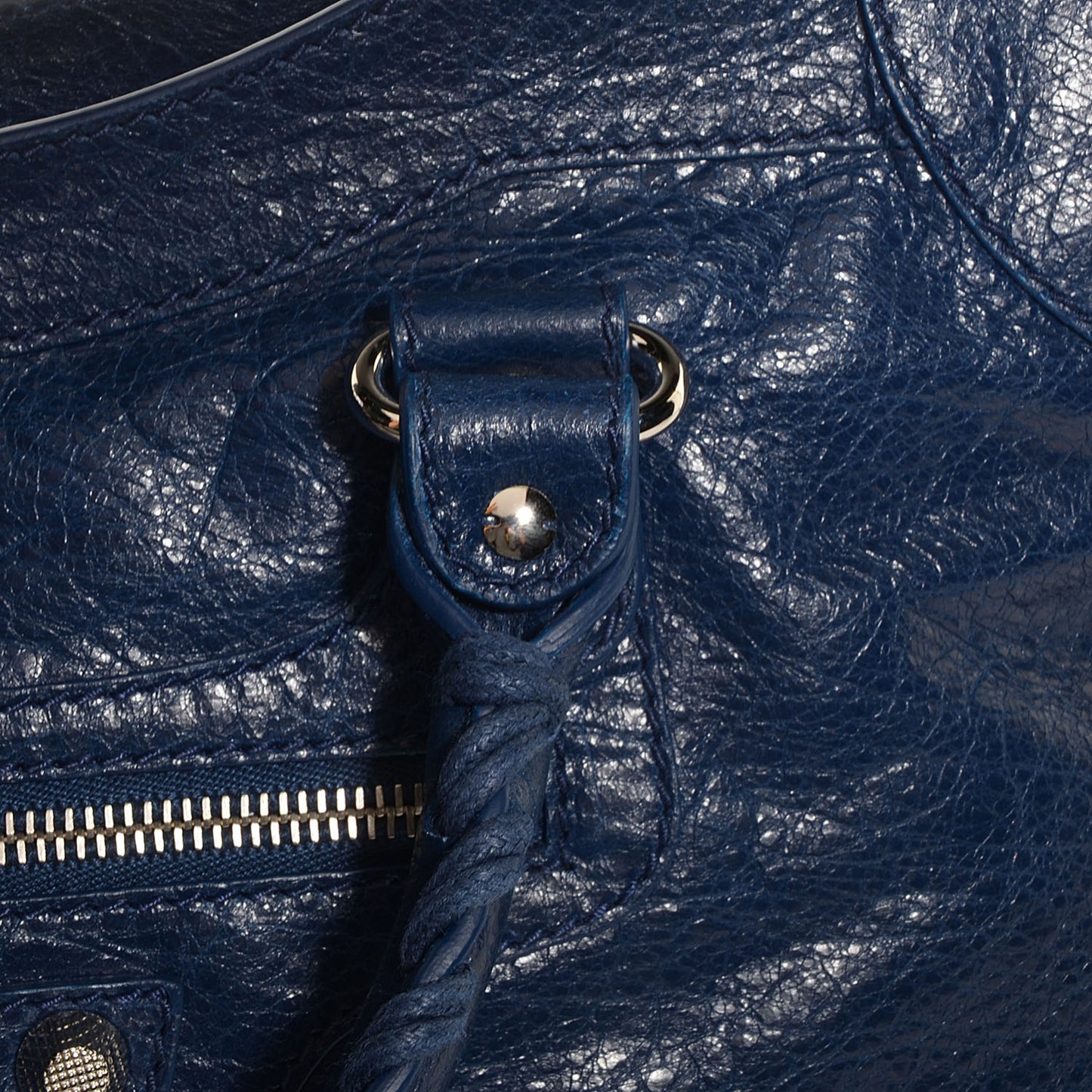 Agneau Giant 12 Silver Hardware City Bleu Mineral Light Bleu Mineral