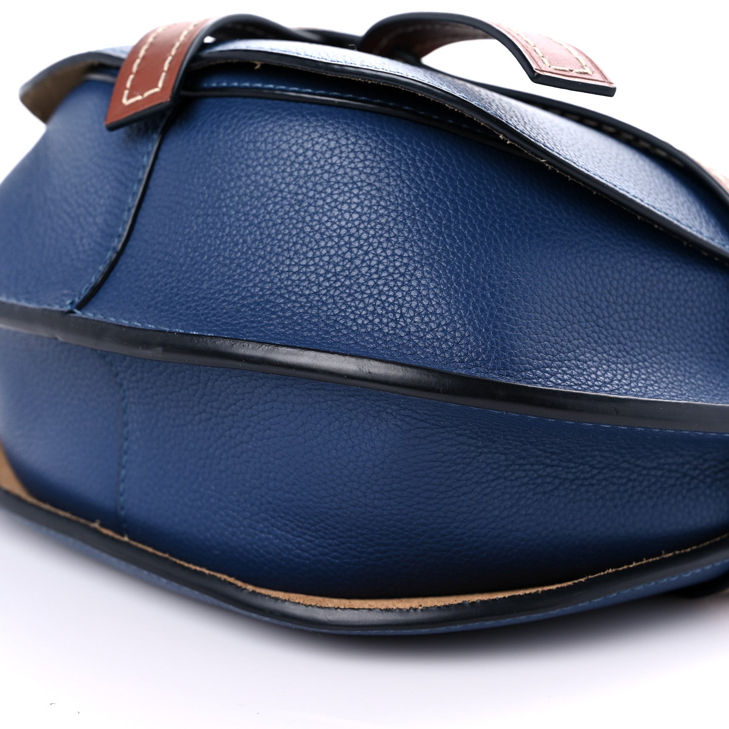 Loewe Grained Calfskin Small Gate Crossbody Bag Varsity Pecan 8 of 13