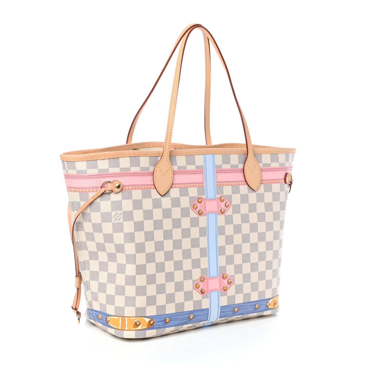 Louis Vuitton Damier Azur Summer Trunks Neo Neverfull MM 3 of 9
