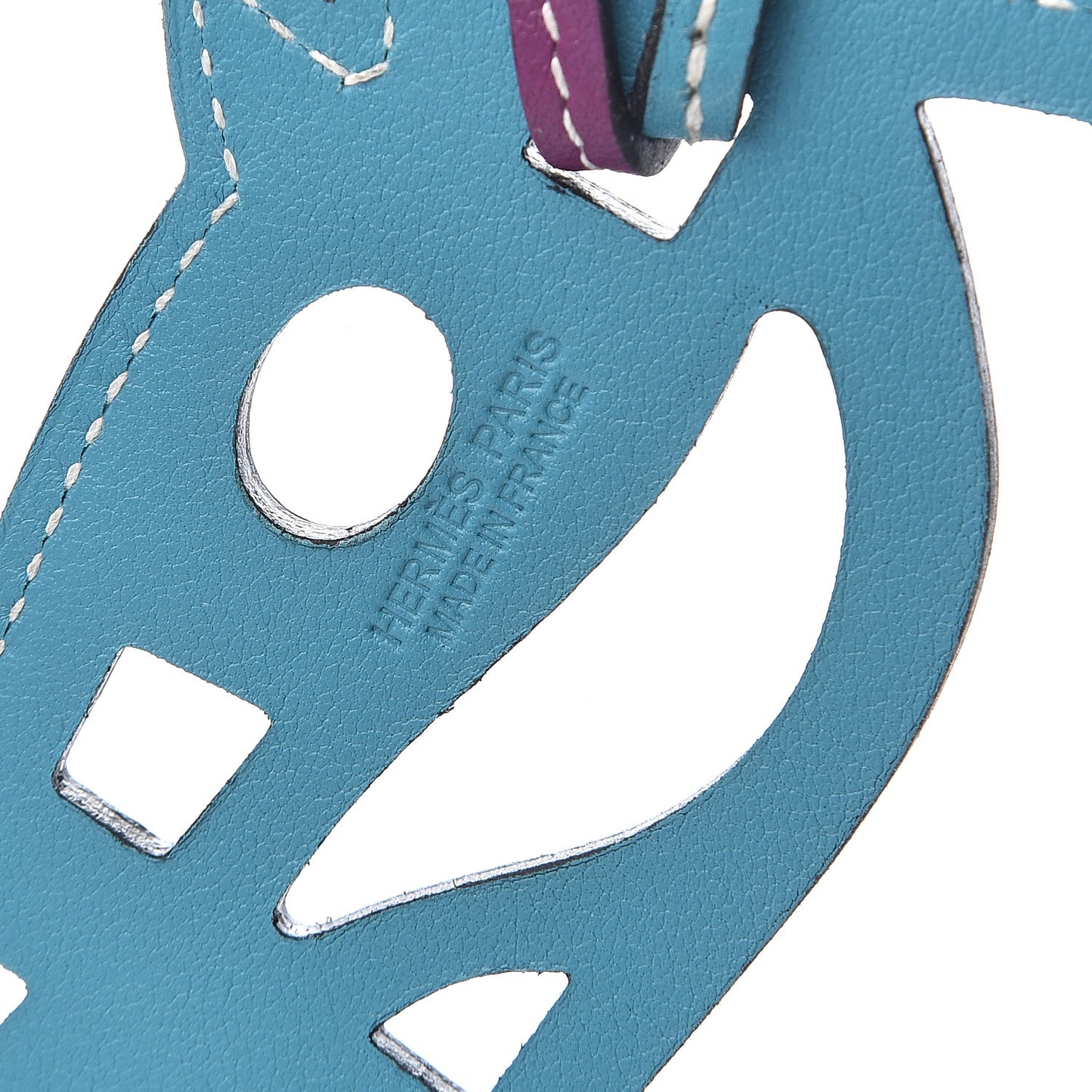 Swift Paddock Cheval Horse Bag Charm Violet Turquoise