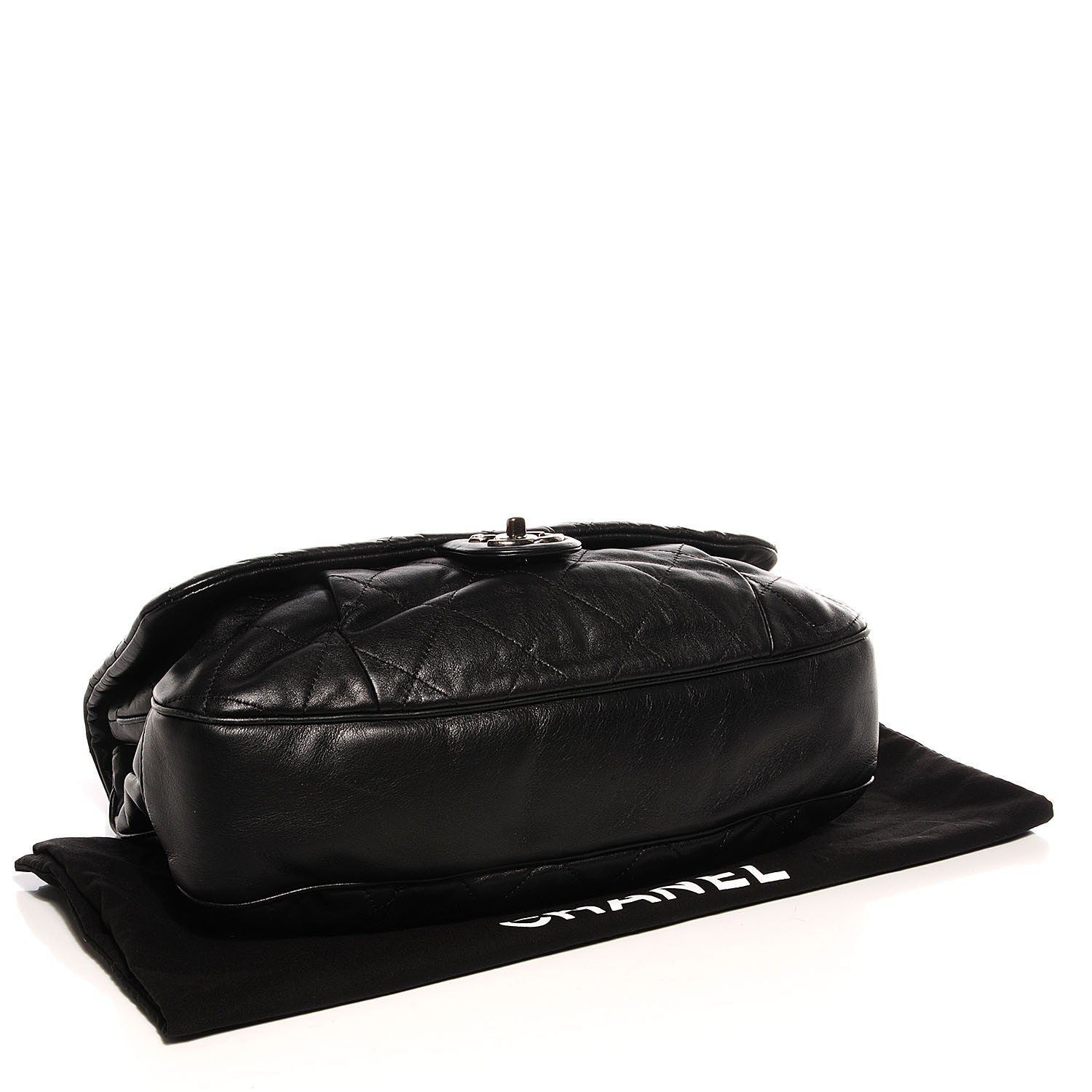 Chanel Calfskin Coco Pleats Flap Black 4 of 7