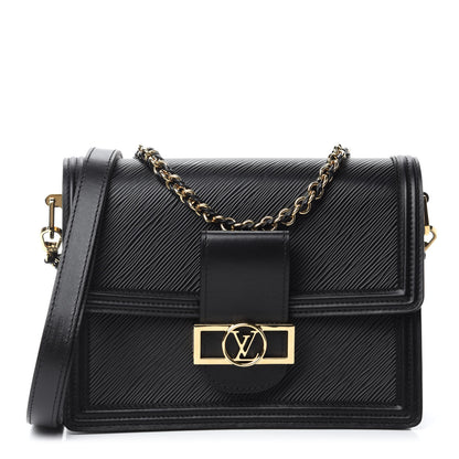 Louis Vuitton Epi Dauphine MM Black 1 of 9