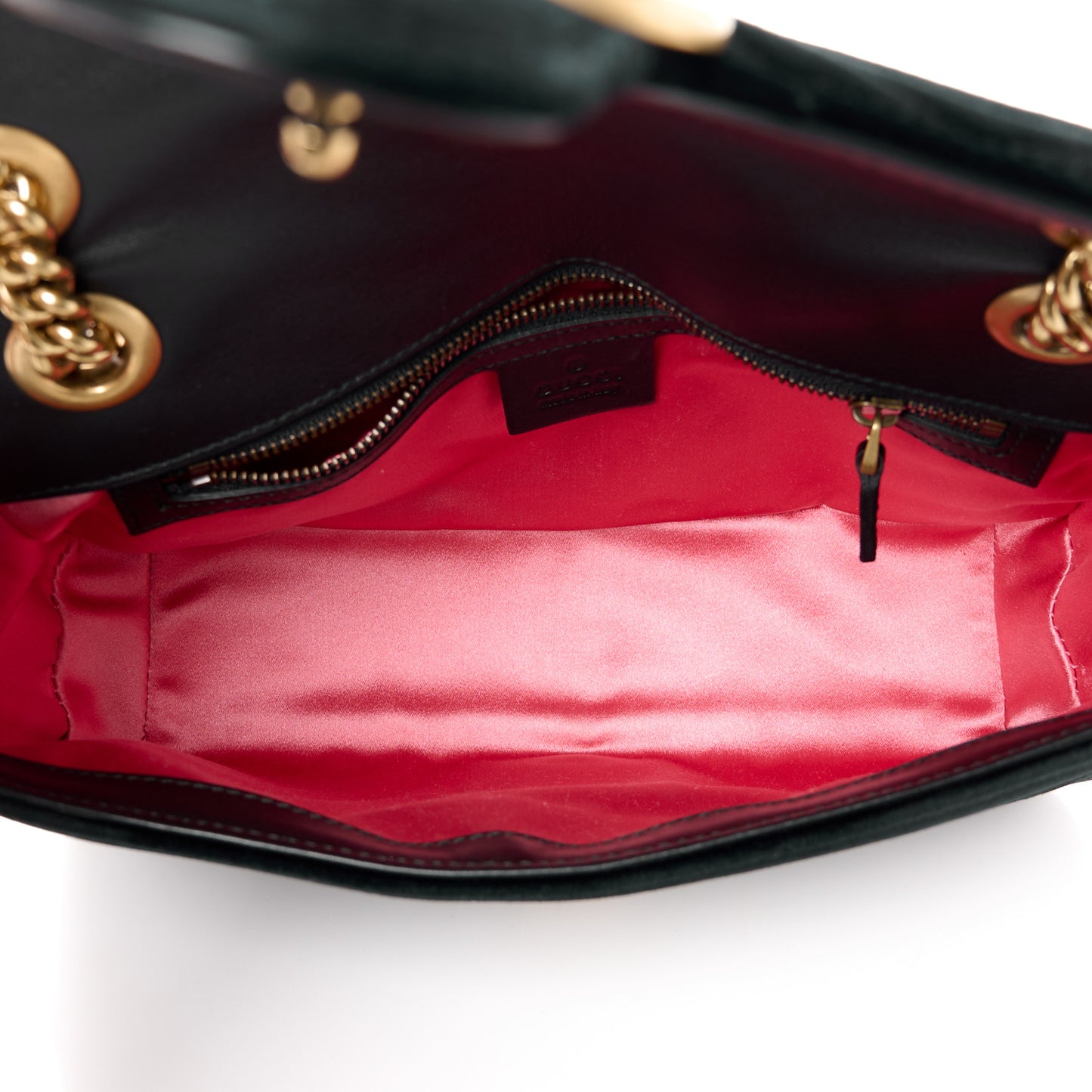 Velvet Matelasse Small GG Marmont Shoulder Bag Black