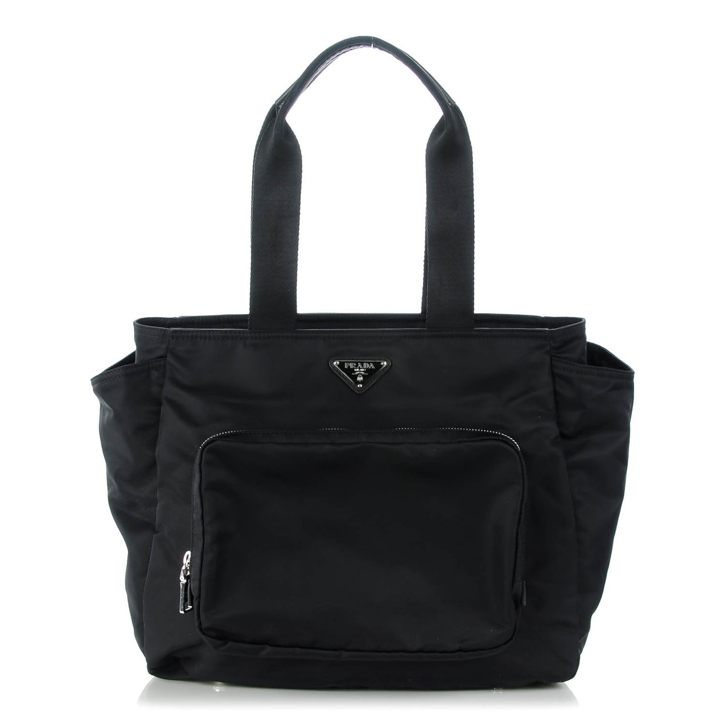 Tessuto Nylon Vela Diaper Bag Black