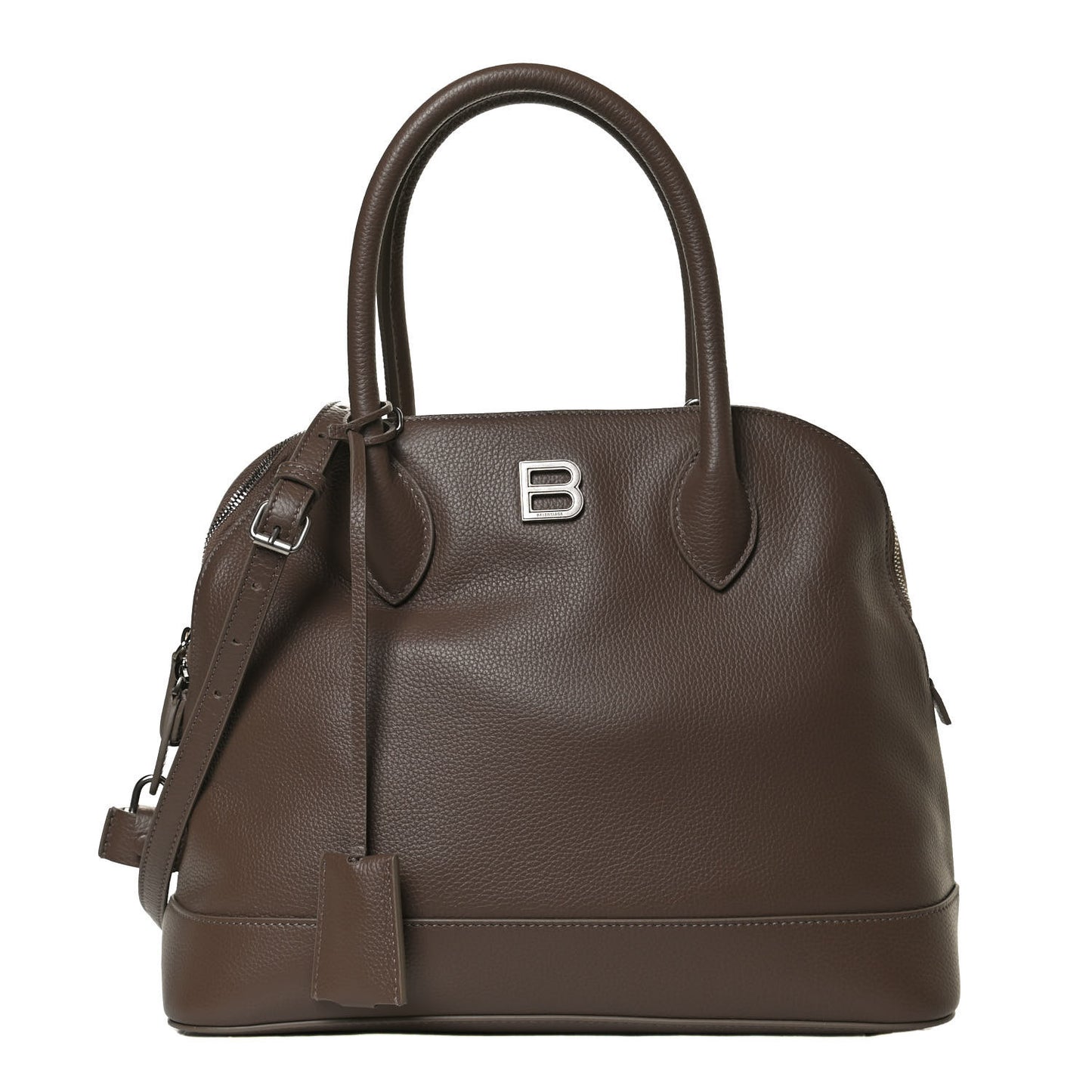 Calfskin Ville Top Handle Bag Mink Grey