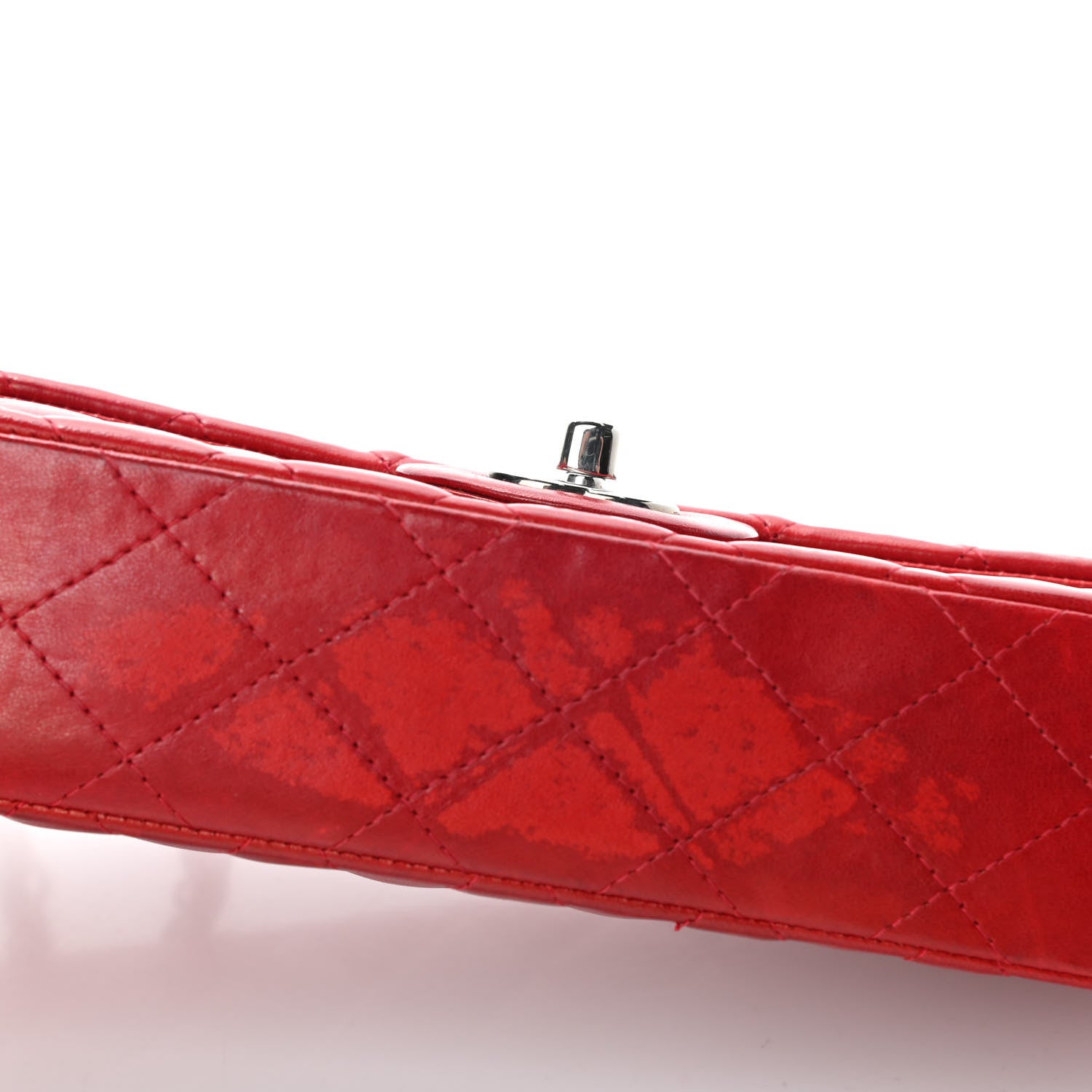 Chanel Lambskin Quilted East West Flap Red 4 of 5