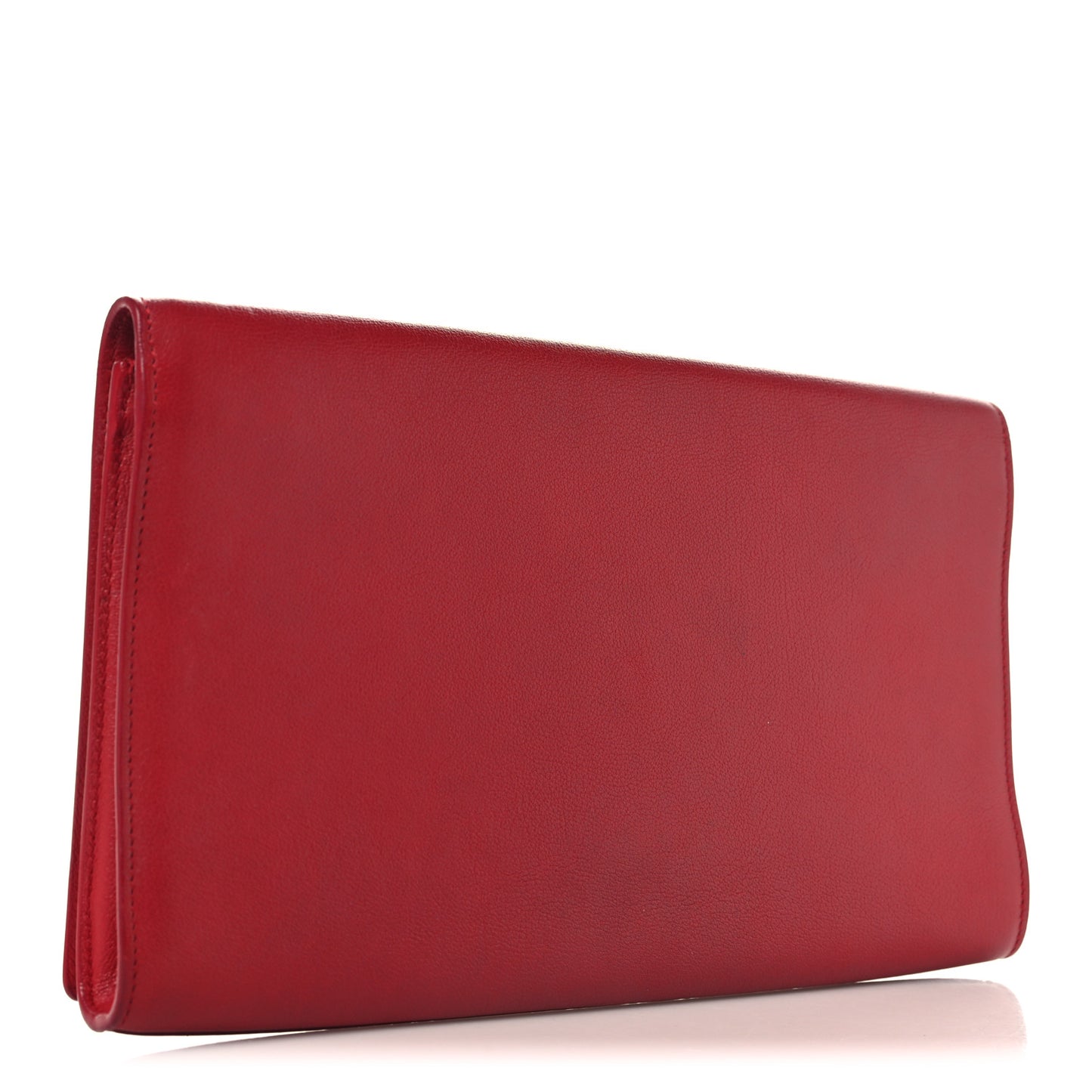 Calfskin Monogram Large Belle De Jour Clutch Red