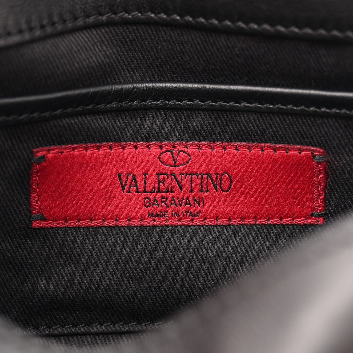 Valentino Garavani Vitello Mini Rockstud Flap Saddle Crossbody Bag Black 6 of 10