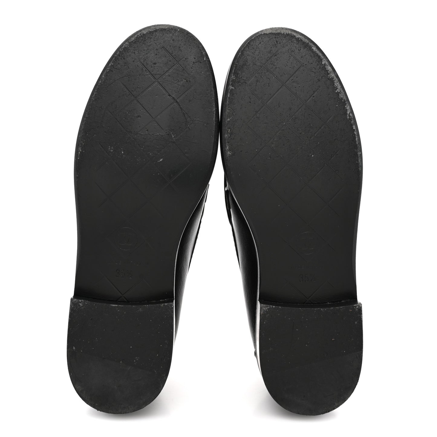 Lambskin Quilted CC Turnlock Loafers 35.5 Black