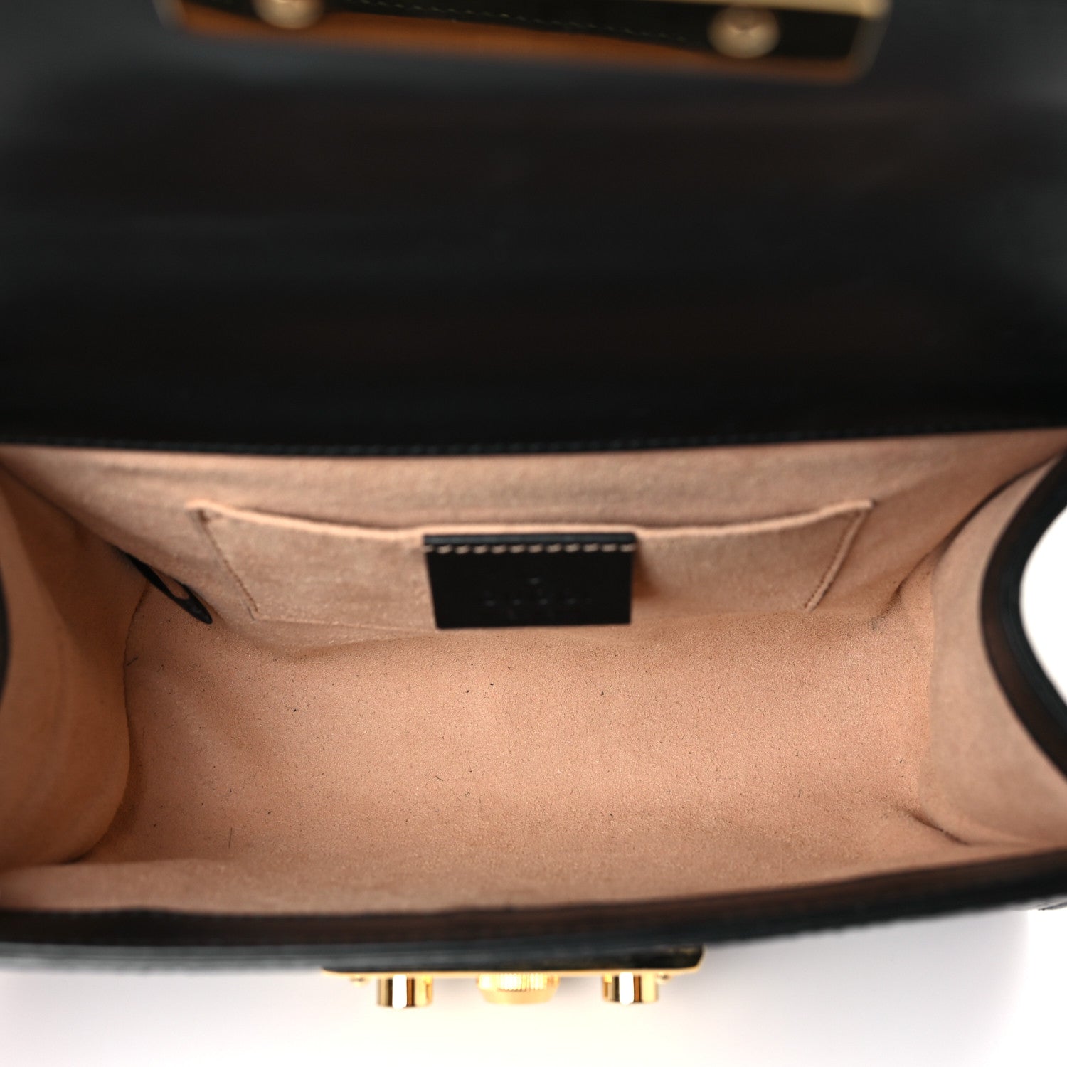 Gucci Guccissima Small Padlock Shoulder Bag Black 5 of 9