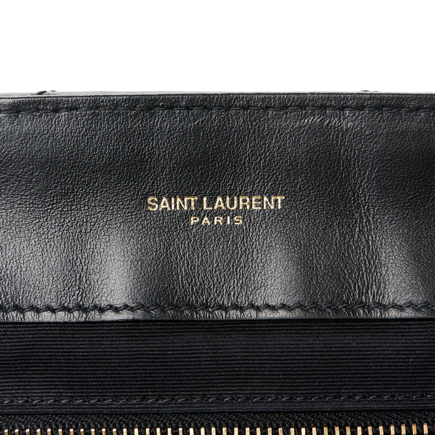 Calfskin Y Quilted Monogram Large Loulou Chain Satchel Black