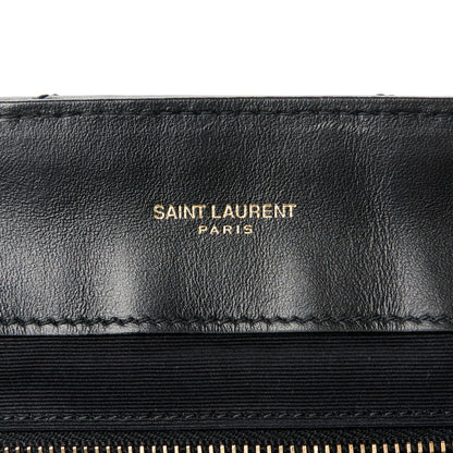 Saint Laurent Calfskin Y Quilted Monogram Large Loulou Chain Satchel Black 6 of 11