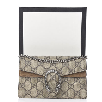 Gucci GG Supreme Monogram Super Mini Dionysus Shoulder Bag Taupe 10 of 10