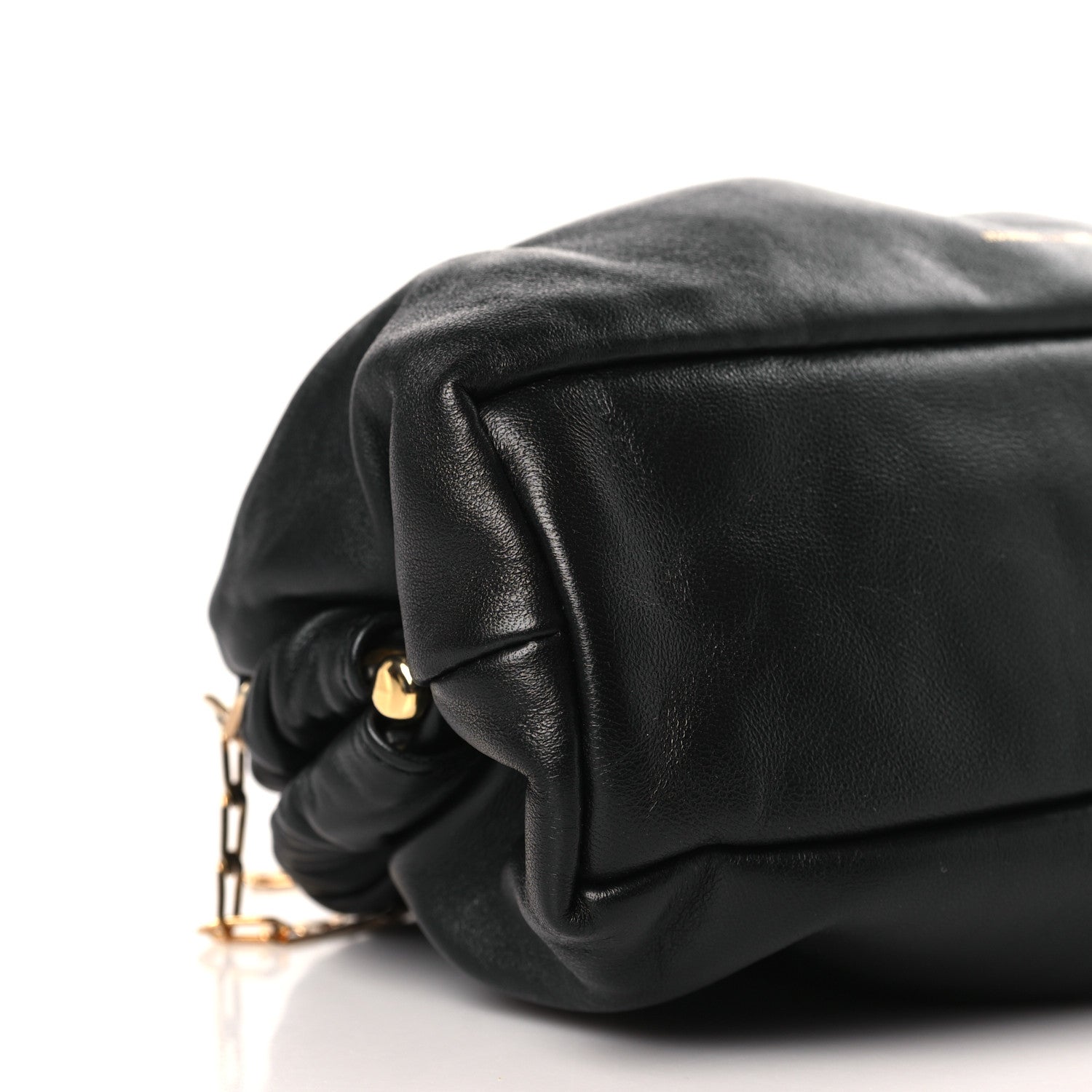 Mansur Gavriel Lambskin Mini Cloud Chain Clutch Black 6 of 7