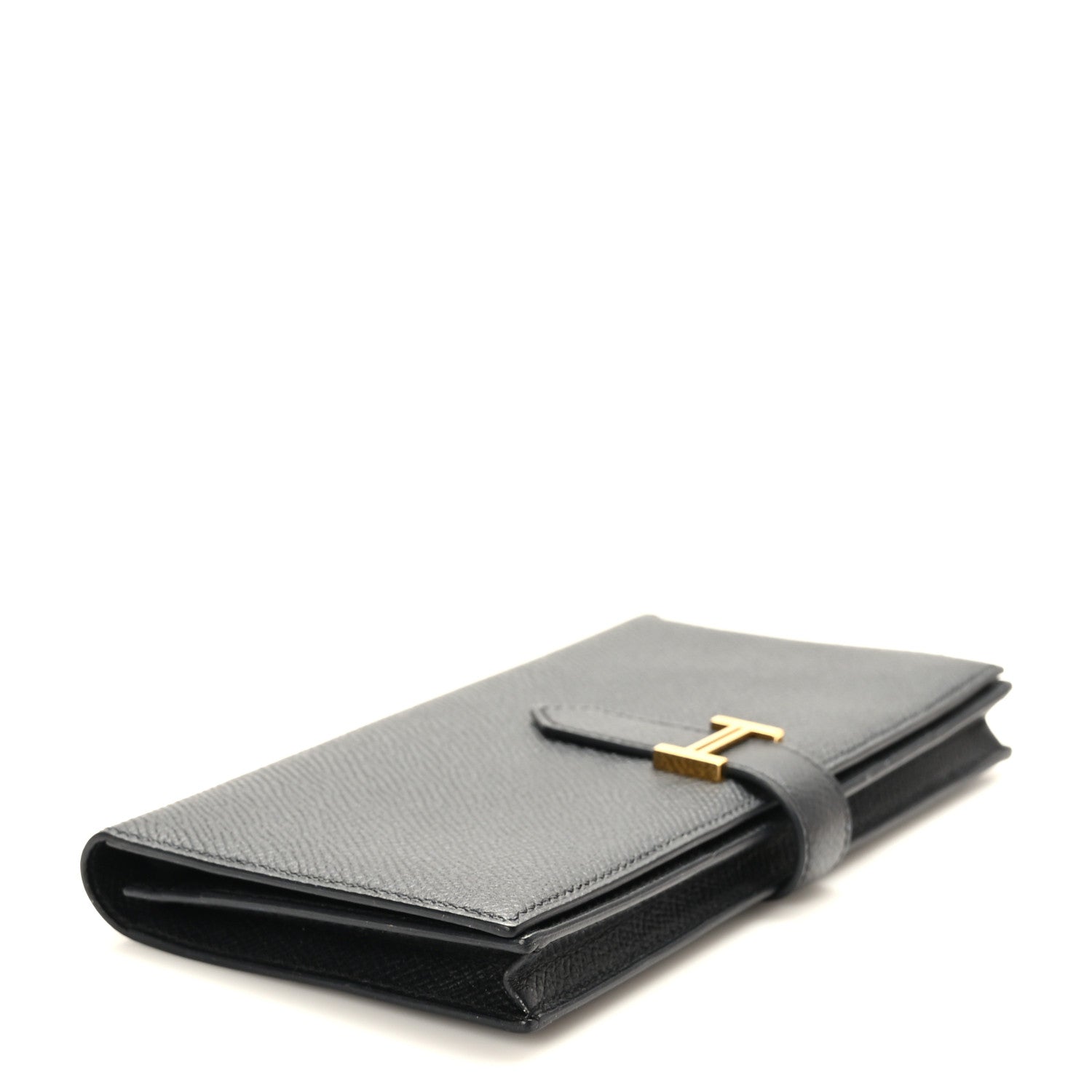 Hermes Epsom Bearn Gusset Wallet Black 4 of 7