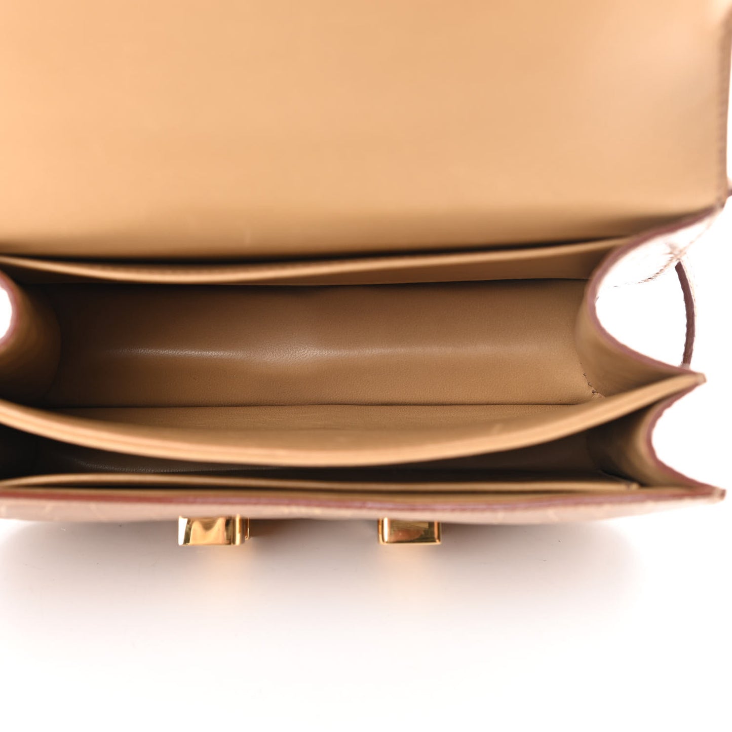 Shiny Alligator Constance 18 Tabac Camel