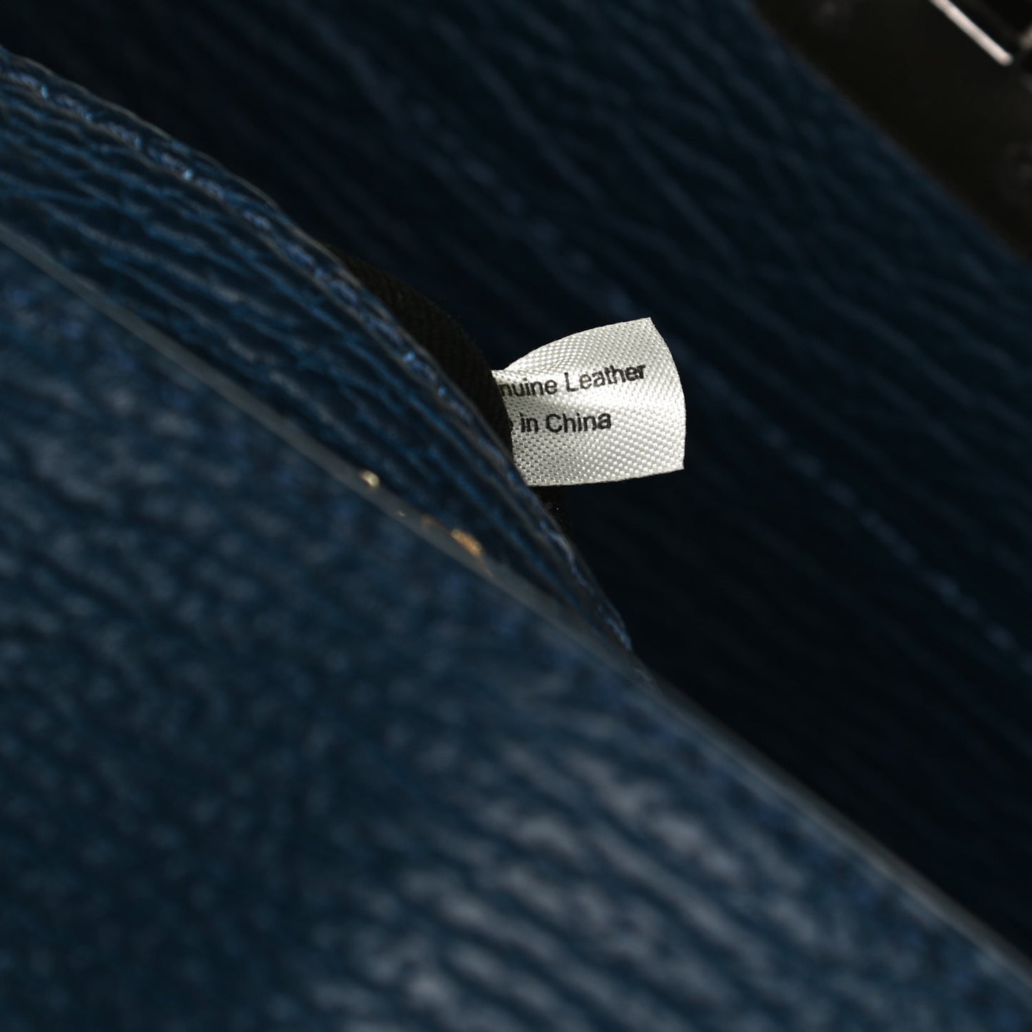 Textured Calfskin Pashli Backpack Navy
