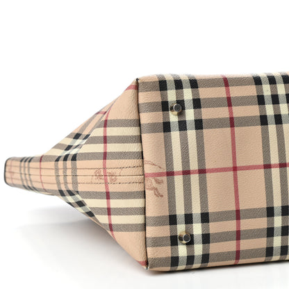Burberry Haymarket Check Large Nick Tote Chocolate 7 of 12