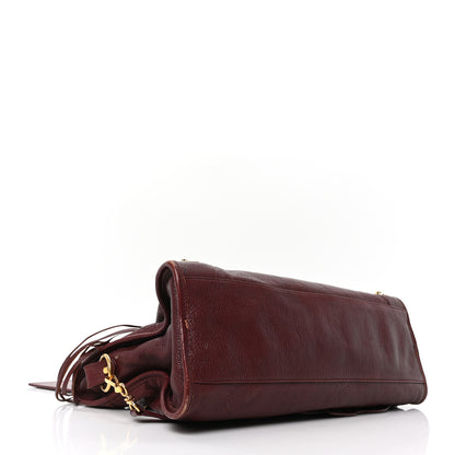 Balenciaga Chevre Gold Metallic Edge Hardware City Bordeaux 5 of 11