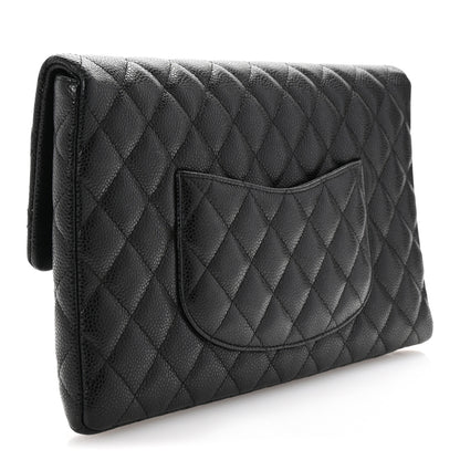 Chanel Caviar Quilted Flap Clutch Black 3 of 7