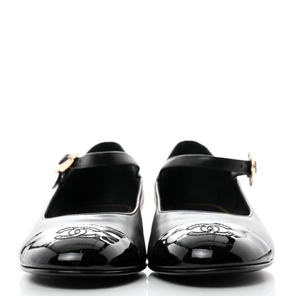Chanel Patent Lambskin Mary Jane Flats 39 Black 2 of 8