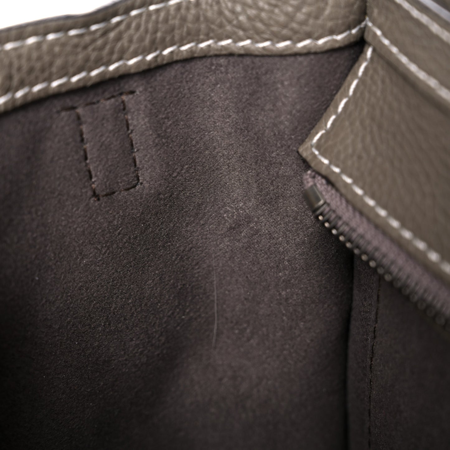 Drummed Calfskin Nano Luggage Souris