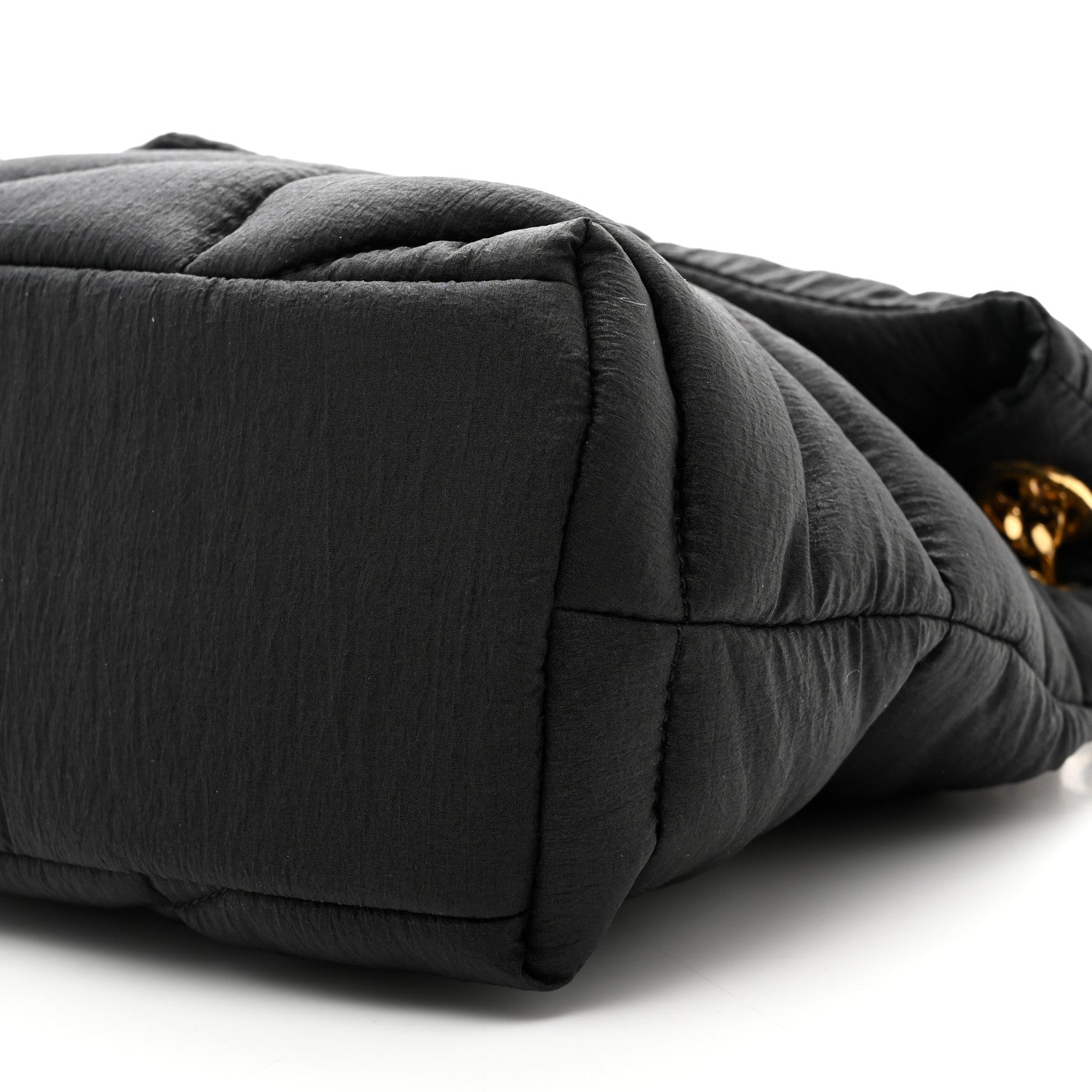 Saint Laurent Nylon Quilted Small Loulou Puffer Monogram Chain Satchel Black 10 of 10