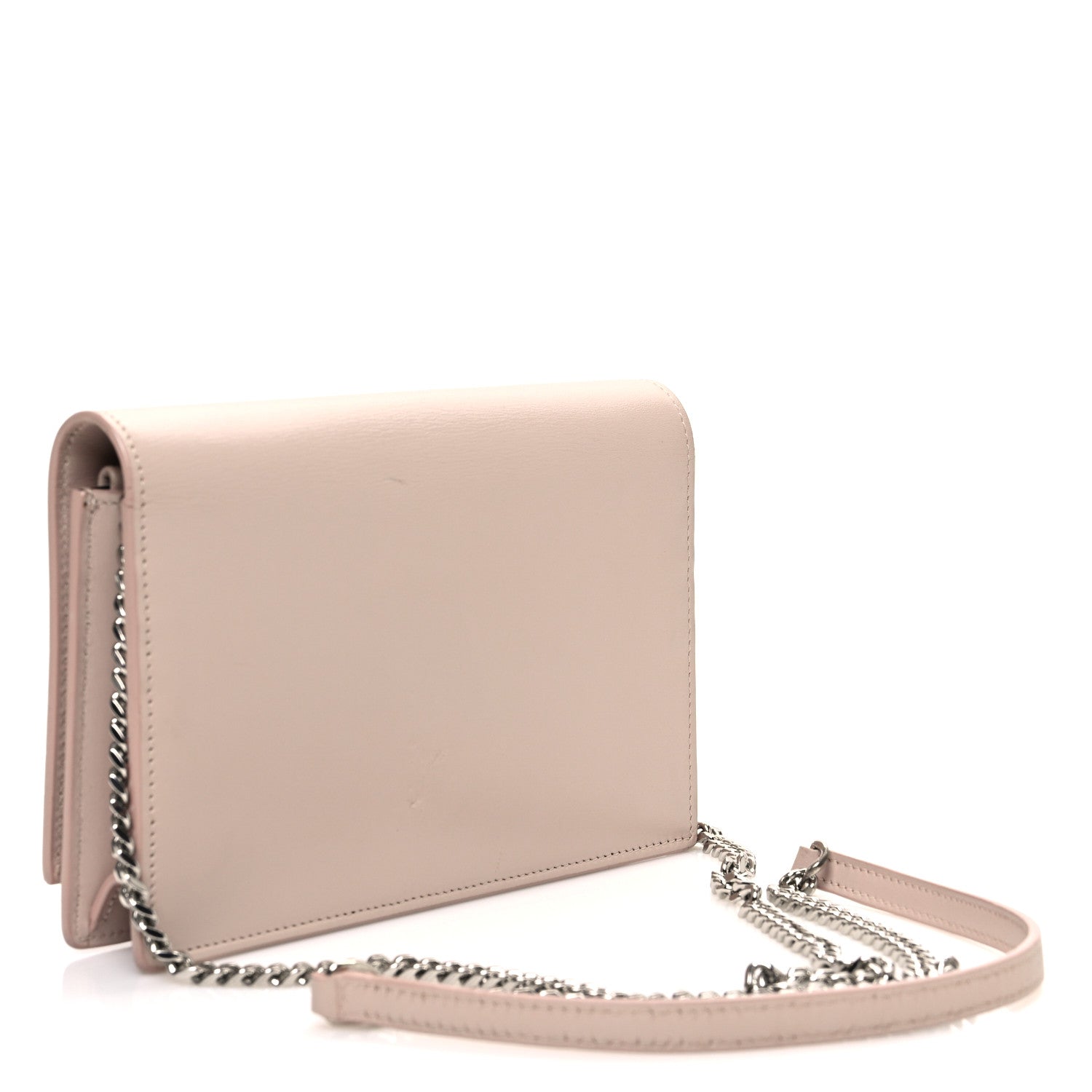 Saint Laurent Smooth Calfskin Classic Monogram Kate Tassel Chain Wallet Marble Pink 3 of 13