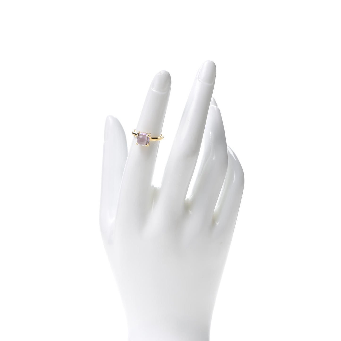 18K Yellow Gold Amethyst 7mm Paloma Picasso Sugar Stacks Ring 48 4.5