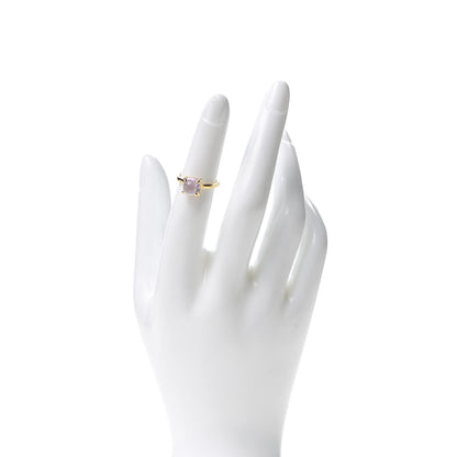 Tiffany 18K Yellow Gold Amethyst 7mm Paloma Picasso Sugar Stacks Ring 48 4.5 2 of 5