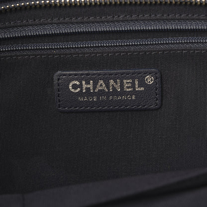 Chanel Calfskin Quilted Ultra Pocket Shopping Tote Navy 6 of 10