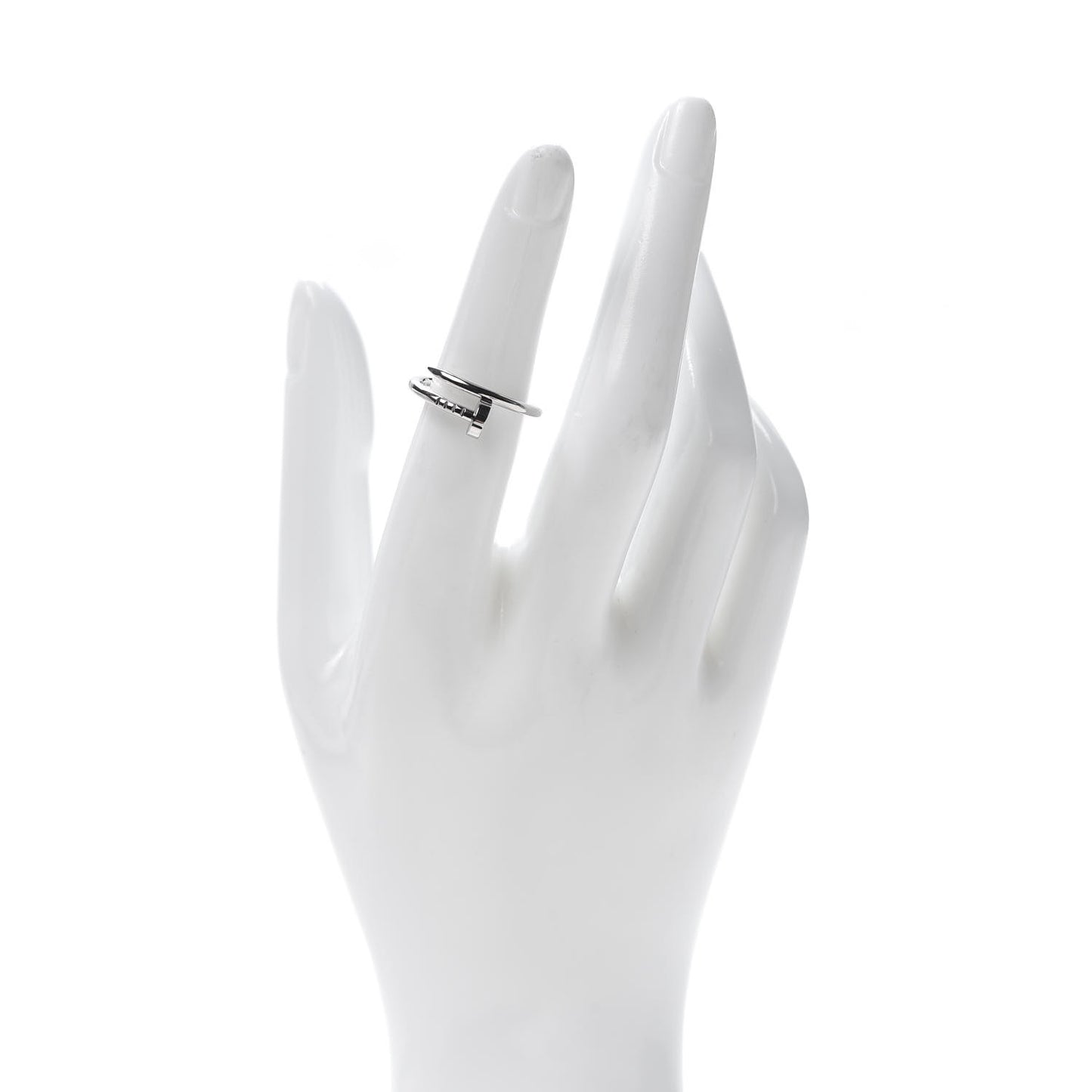 18K White Gold Small Juste Un Clou Ring 53 6.25