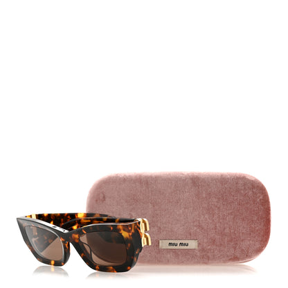 Miu Miu Acetate Miu Glimpse Sunglasses SMU 09WS Havana 8 of 8