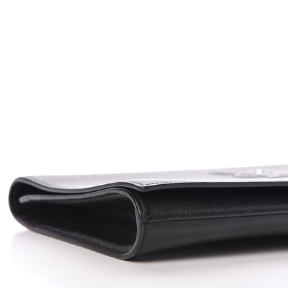 Saint Laurent Calfskin Monogram Large Belle De Jour Clutch Black 5 of 9
