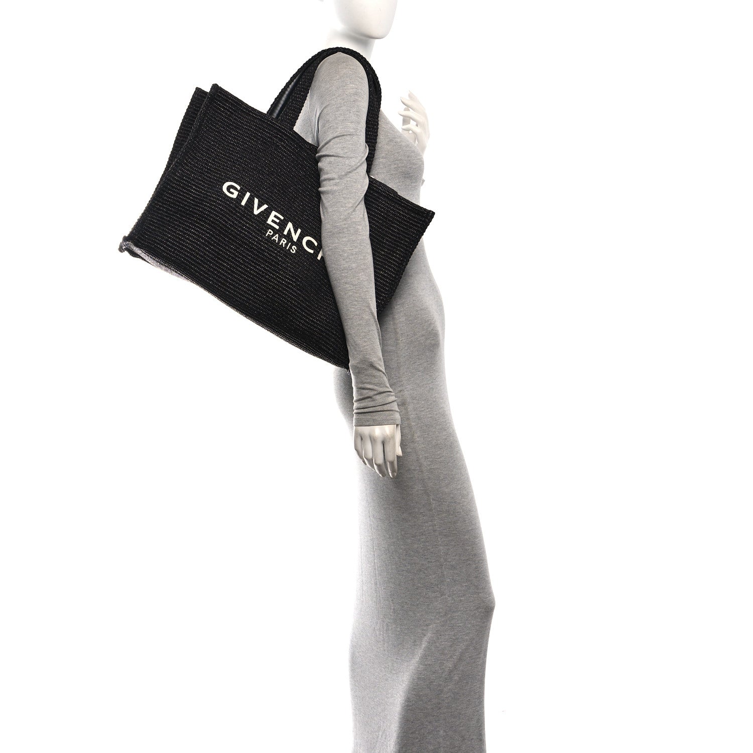Givenchy Raffia Large G Shopping Tote Black 2 of 10