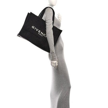 Givenchy Raffia Large G Shopping Tote Black 2 of 10