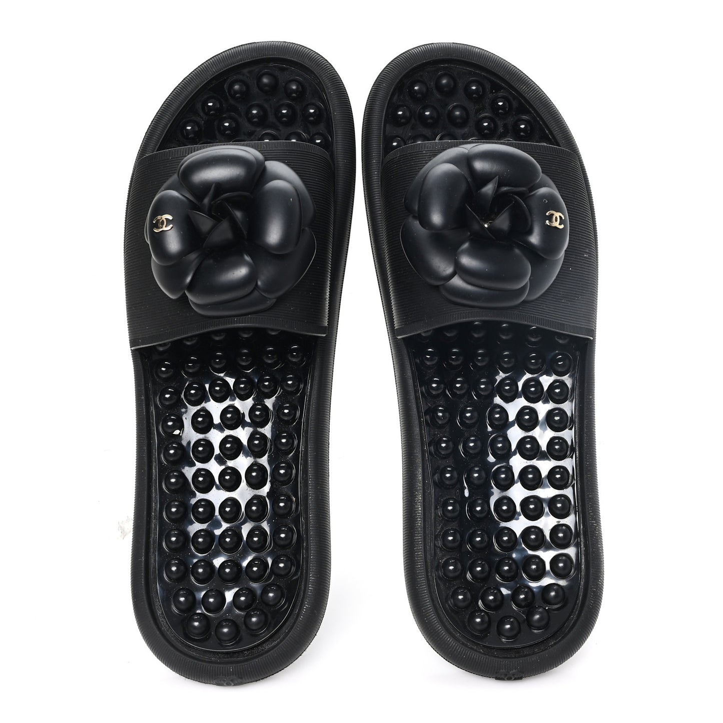 Thermoplastic PVC Camellia Mule Sandals 41 Black