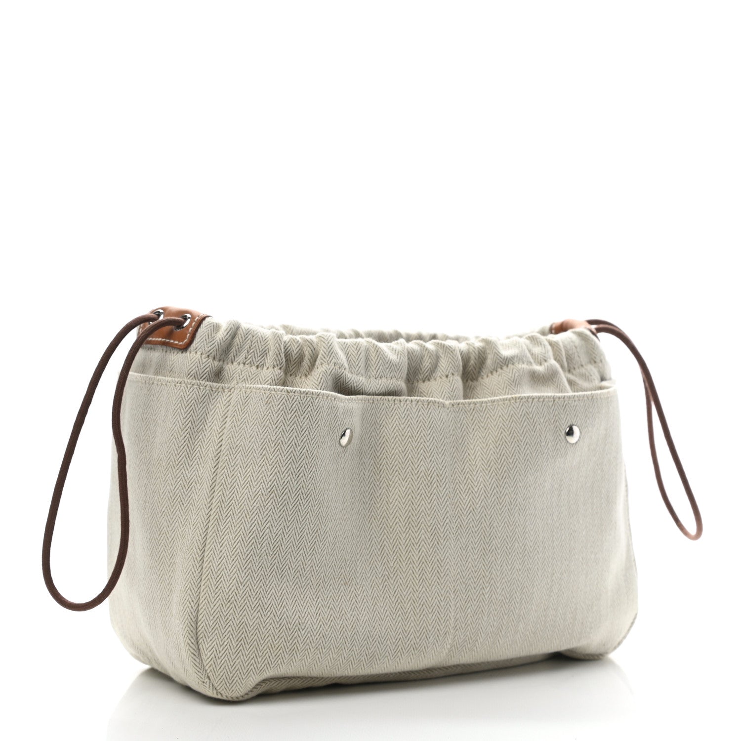 Hermes Canvas Barenia Fourbi 20 PM Pouch Naturel Fauve 2 of 9