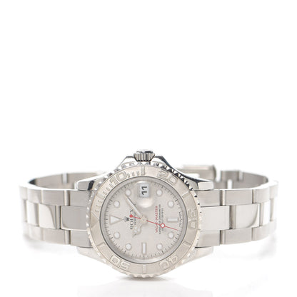 Rolex Stainless Steel Platinum 29mm Yacht-Master Watch Silver 169622 2 of 5