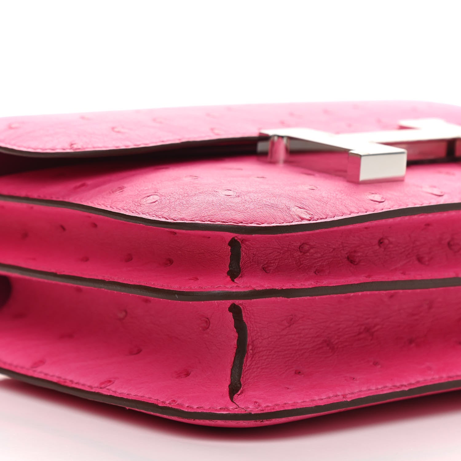 Hermes Ostrich Constance 18 Rose Tyrien 9 of 11