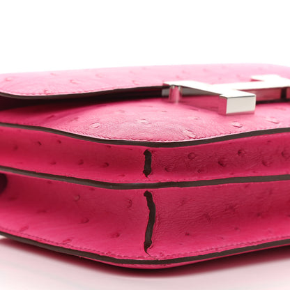 Hermes Ostrich Constance 18 Rose Tyrien 9 of 11