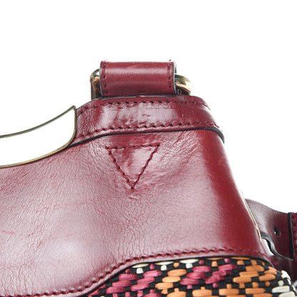 Burberry Prorsum Calfskin Raffia Check Tote 19 of 20