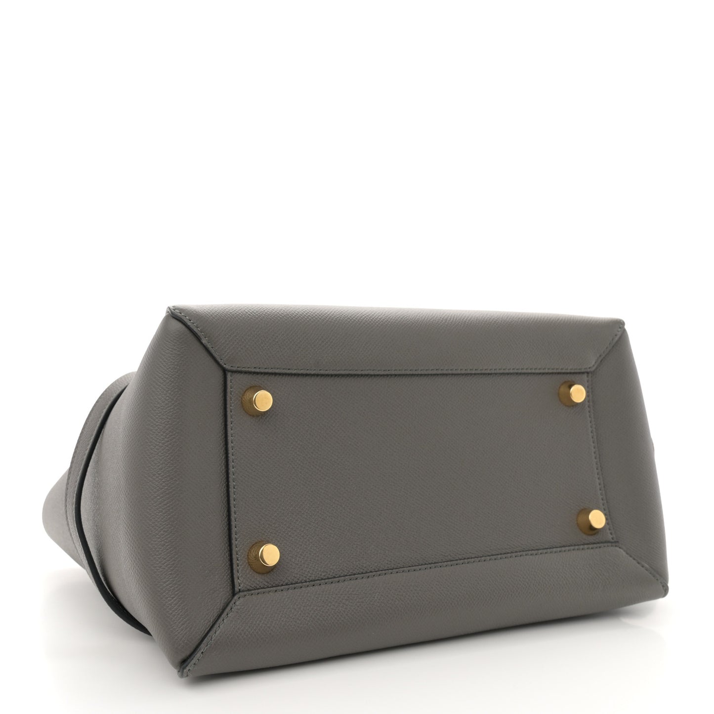 Grained Calfskin Mini Belt Bag Grey