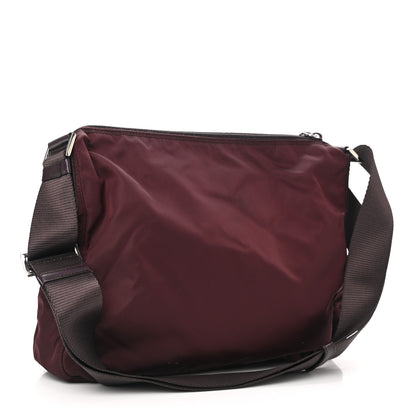 Prada Nylon Vela Messenger Bag Bordeaux 3 of 10
