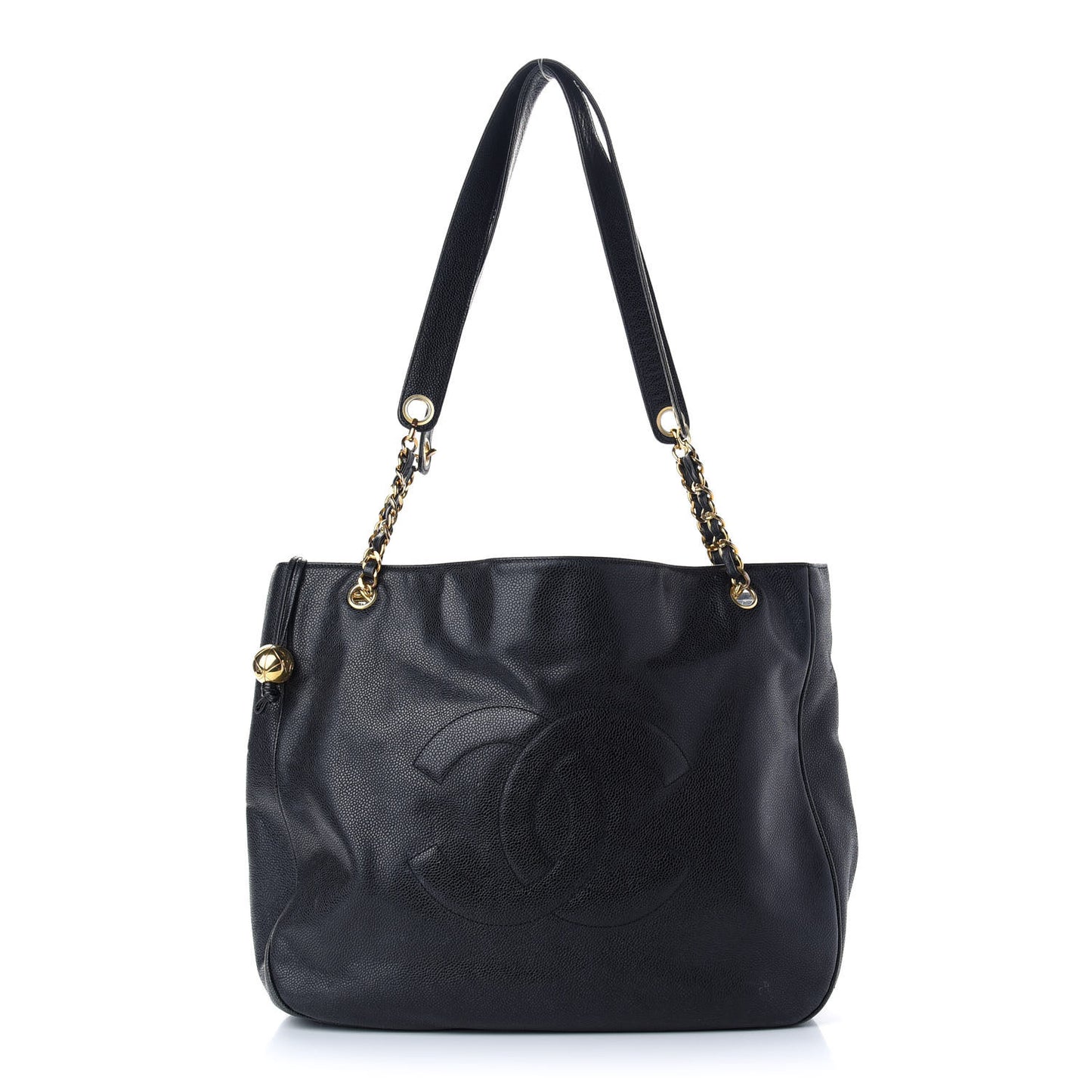 Caviar CC Shoulder Bag Black