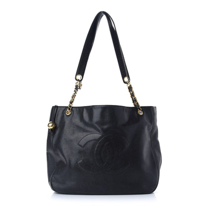 Chanel Caviar CC Shoulder Bag Black 1 of 8